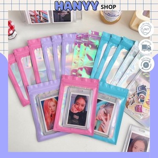 Túi Zip Màu Hologram Size 10.5x15cm Gói Card, Phụ Kiện Kiểu Hàn - Hanyyshop