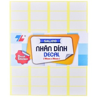 Nhãn dính decal sal-010