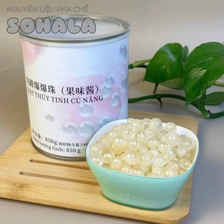 Hạt Thủy Tinh (hạt nổ củ năng, hạt nổ lúa mạch) Hui Leng 850g (mẫu mới)