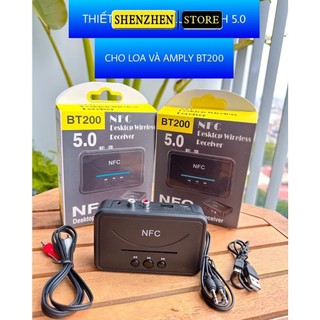 Thiết bị nhận bluetooth không dây bt200. hộp bluetooth âm thanh không dây bt200 nfc v5.0