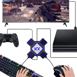 ♗hu kx usb game controller converter keyboard mouse adapter for switch/xbox/ps4/ps3