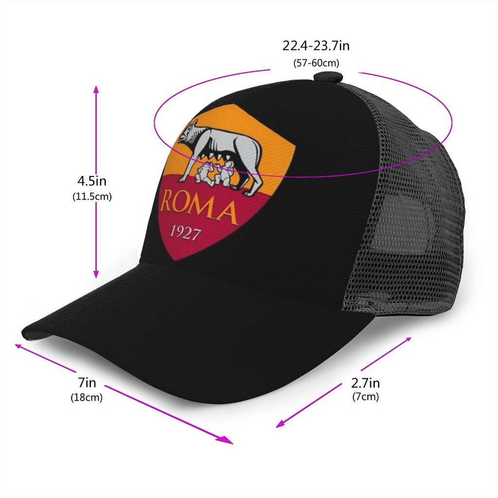 Kluivert justin như roma logo Cong Vành Lưới Mũ Bóng Chày Đơn Giản Thường Ngày Dạo Phố Mũ Chống Nắng