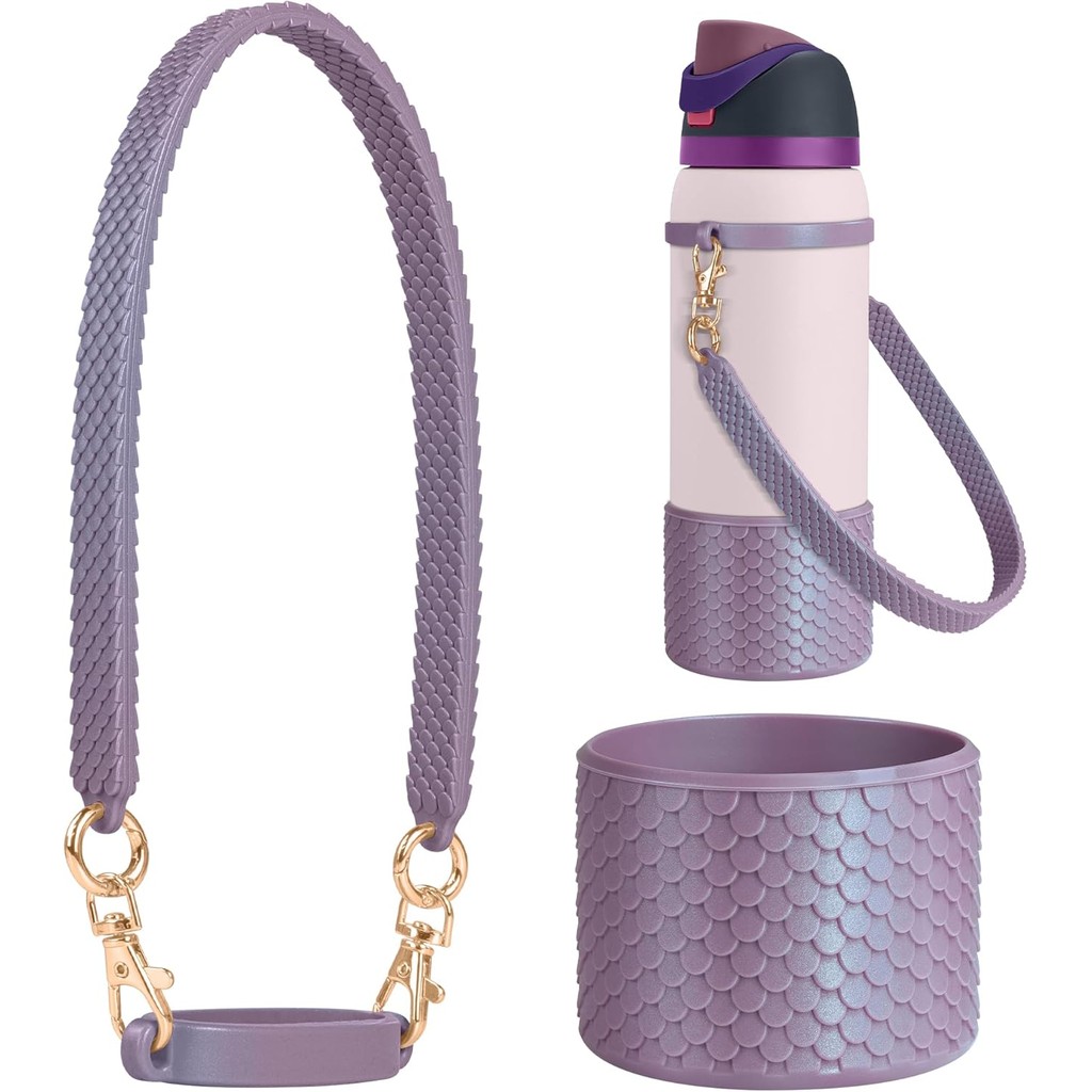 Dây đeo owala Bộ khởi động silicon cho chai nước Owala 24oz 32oz 40oz, Tay bảo vệ chống trượt cho dâ