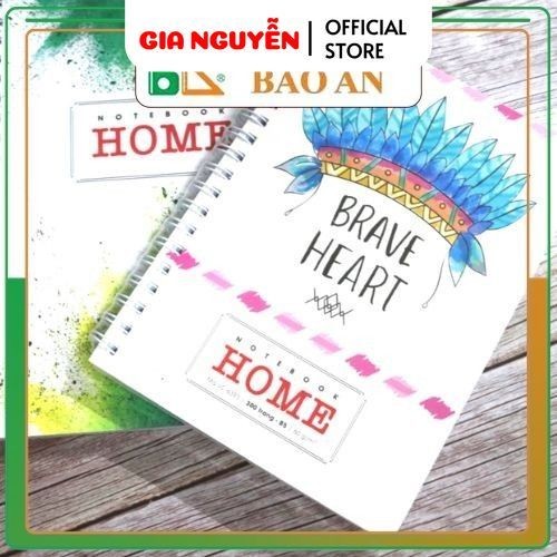 Sổ lò xo bìa bồi cao cấp Home A4 300 Trang Hải Tiến A4/B5 -- - Gia Nguyễn