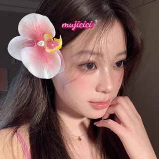🍟mujicici🍟 🌸Kẹp tóc hoa Lan Hồ Điệp Hàn Quốc - Kẹp hoa Lan Hồ Điệp có sẵn kẹp, kẹp tóc hoa Lan cài tóc đi biển
