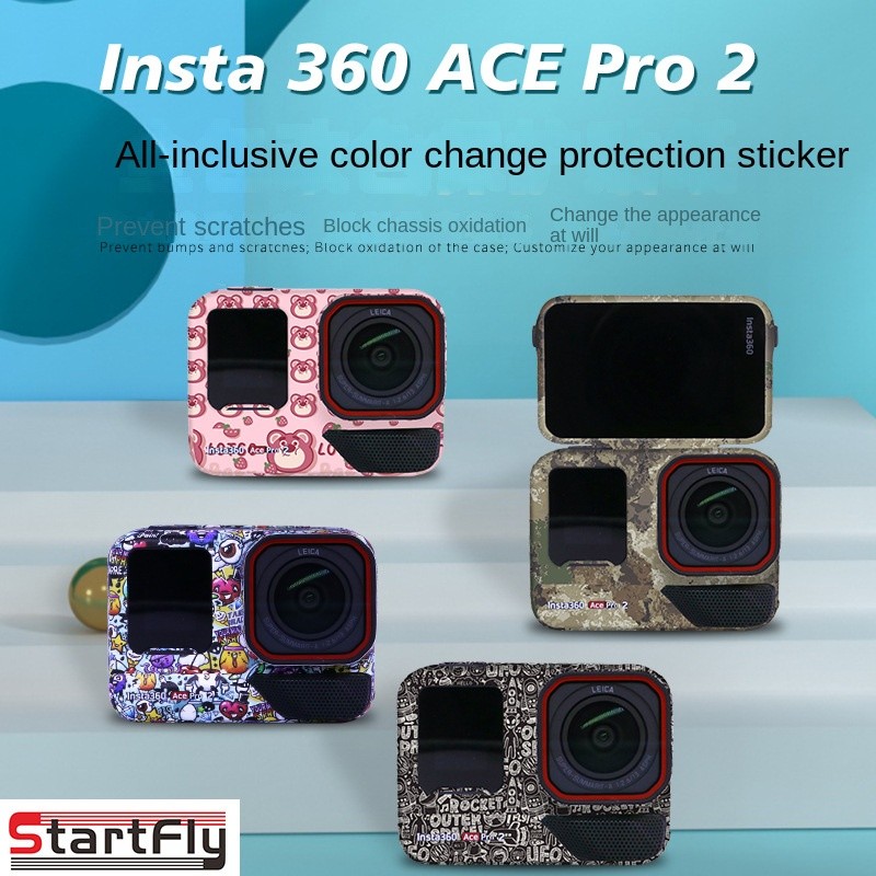 StartFly Tương thích với Insta360 Ace Pro 2 Nhãn dán Phim thể thao cho máy ảnh Insta360 Ace Pro 2 Ph
