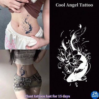  Đen Cá Chép Họa Tiết Hình Xăm Cô Gái Dễ Thương Eo Cây Hình Xăm Chống Thấm Nước Hình Xăm Miếng Dán Lâu Dài Trong 15 Ngày Da Miếng Dán Tạm Thời Hình Xăm Giả 