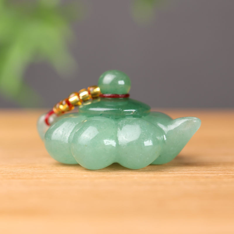 Tự Nhiên Tân Cương Hetian Jade Dongling Jade Ấm Siêu Tốc Nhỏ Play Piece Hetian Jade Dongling Jade Ta