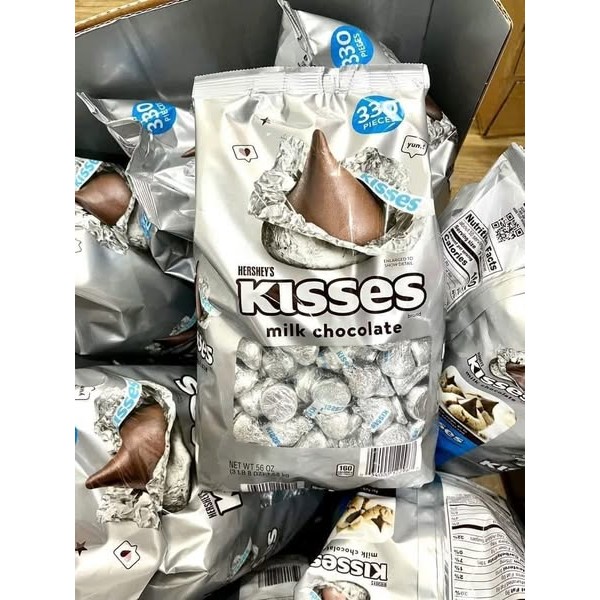 HÀNG MỸ DATE 2026 Socola Kisses 330 Viên - Kisses Ú - Socola Kisses 1.58kg