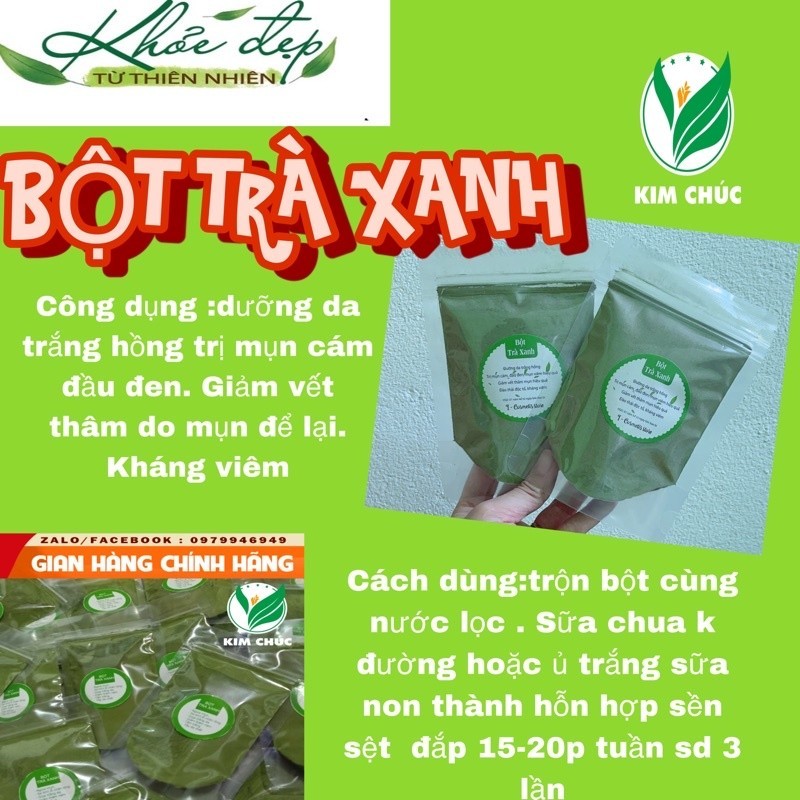 Bột trà xanh 100gr