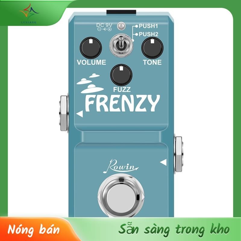 [Luxiang.vn] Bàn đạp đàn Guitar Rowin FRENZY Classic Fuzz Tone Creamy Violin-Like Sound Mini Full Metal Shell LN-322