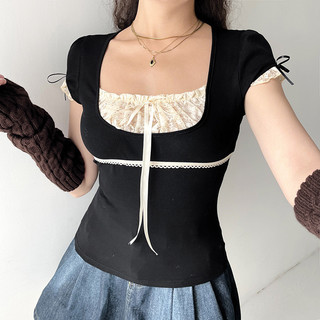 [Zestiva] áo thun ôm body nữ Croptop Cổ Tròn Tay Ngắn gợi cảm Hàn Quốc Retro y2k áo thun baby tee 24774096059