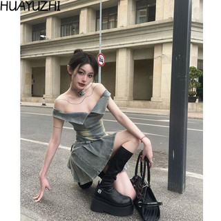 HUAYUZHI váy Đầm váy nữ body đầm Trendy Hàn Phong thời trang Korean WLQ2440NIK 16Z240415