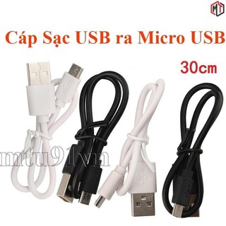 Cáp Sạc Android USB 2.0 ra Micro USB 30cm 1m