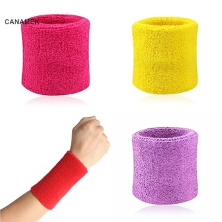 Canamek 2 Chiếc Sweatbands Dây Đeo Tay Tennis Squash Cầu Lông Phòng Tập Gym Bóng Đá Cổ Tay Mới