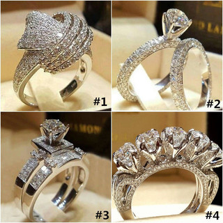 Nhẫn đính hôn Zircon sáng tạo Nhẫn thời trang
