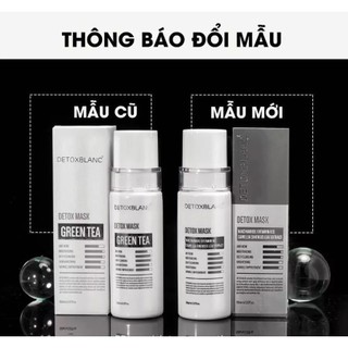 ) mặt nạ thải độc trắng da than hoạt tính detox mask 150ml detox blanc