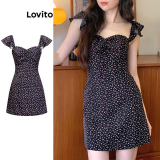 Lovito Đầm xòe hoa sang trọng dành cho nữ L86ED012
