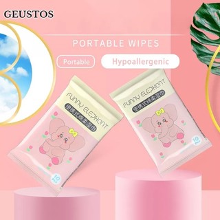 Khăn lau trẻ em Geustos Đóng gói riêng biệt khăn tay túi nhỏ đặc biệt cho trẻ sơ sinh khăn ướt tay và miệng cho bé