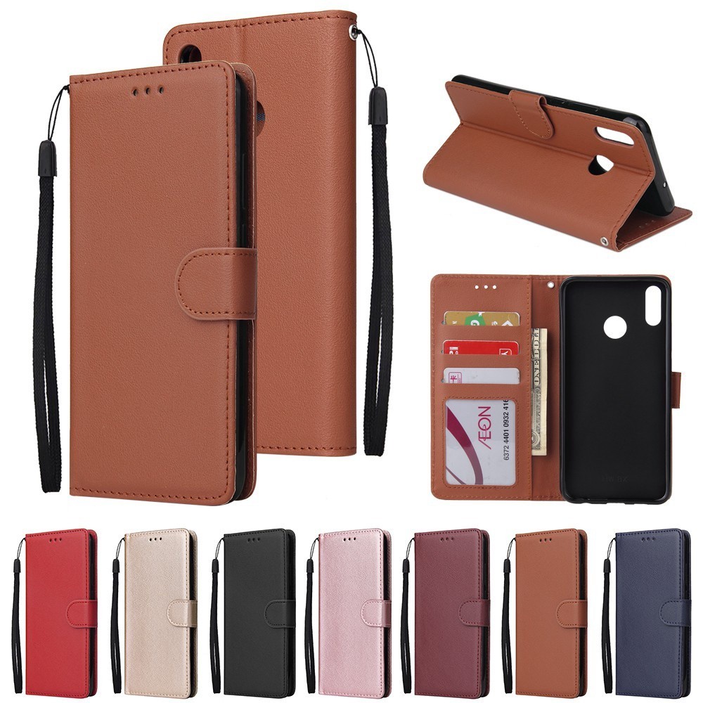 Czmcasing Cho Huawei Cho Honor 8X 8C 8S 9A 7S 7A 6X 9s 9C 20 Pro Gr5 2017 Y5 2019 Flip Cover Ví Da PU Có Túi Đựng Thẻ TPU Mềm Ốp Lưng Silicon Đế Điện Thoại Honor9a Ho