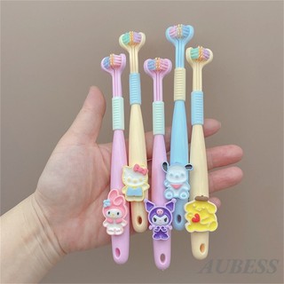 Bàn Chải đánh Răng Ba Mặt Sanrio PBT Lông Mềm 3D Stereo Chăm Sóc Ba Mặt Cho Chăm Sóc Răng Miệng Của Trẻ Bàn Chải An Toàn Cho Sức Khỏe Răng Miệng