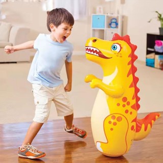 Khủng Long Bơm Hơi Không Đảo Ngược Đồ Chơi Bơm Hơi 3D Đấm Bốc Tumbler Bơm Hơi Tumbler