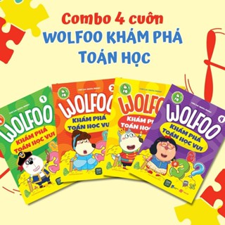  Sách - Combo 4 Cuốn WOLFOO Khám Phá  Toán Học Vui 