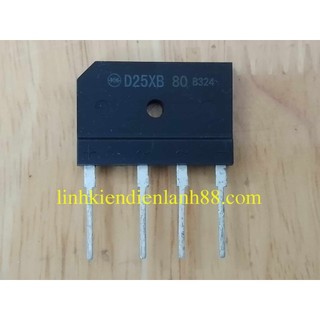 Diode cầu d25xb80 25a 800v dip-4 mới chính hãng
