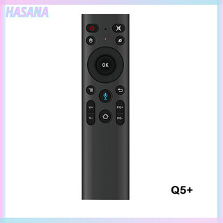 Hasa Q5 + Điều khiển từ xa không dây USB Điều khiển từ xa bằng con quay hồi chuyển Điều khiển bằng giọng nói Nhà thông minh Tương thích từ xa