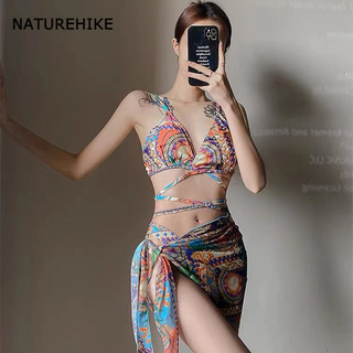 Naturehike bikini lưới gợi cảm váy đi biển ba mảnh áo tắm áo tắm nữ