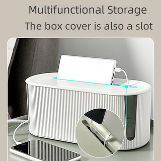 Hot Sale#Patch Panel Storage Box Data Cable Socket Power Strip Power Supply Cord Manager Power Strip Line Concentration Artifact Wire Finishing Box4jua