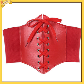 Tại| Thắt Lưng Mở Rộng Dây Buộc Vintage Co Giãn Thắt Lưng Chắc Chắn Màu Giả Da Nữ Đầm Corset Thắt Lưng Vai Trò Chơi Phụ Kiện