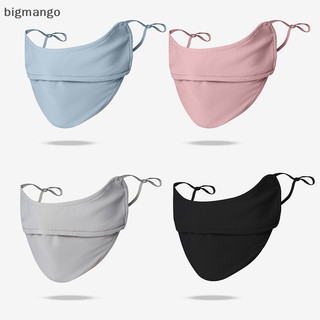 Bigmango Mới Băng Lụa Mặt nạ Che Nắng Mặt nạ bảo vệ mắt Mùa hè Mặt nạ chống tia cực tím Cưỡi Mặt nạ che nắng Nữ Nửa mặt che nắng WED