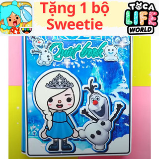 wednesday búp bê giấy công chúa  tuyết  Frozen xinh đẹp-Happyfunny
