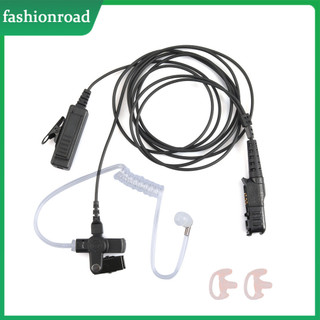 Big PTT & Mic Covert Ống Acoustic Tai Nghe FBI Tai Nghe Giám Sát Tai Nghe Có Micrô Phong Cách Earmold Cho Motorola Walkie Talkie Đài Phát Thanh Hai Chiều