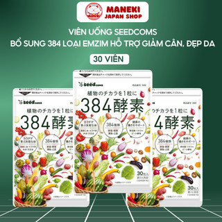Viên uống Seedcoms bổ sung 384 loại Enzyme giúp hỗ trợ giảm cân và làm đẹp da mịn màng 30 ngày - Maneki