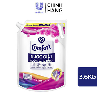 [Comfort] Nước Giặt Dưỡng Vải Comfort Đa Chức Năng Hương Thanh Lịch Giúp Quần Áo Sạch Thơm & Tươi Màu - 3,6kg/3.8kg/túi