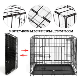 Chuồng Chó, Chuồng Mèo Gấp Gọn,Chó Vừa Và Nhỏ Lồng Chó Mèo Cưng,Dễ Tháo Rời Dễ Lắp Ráp,đủ kích Thước S, M, L