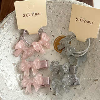 Bộ kẹp tóc nơ trong suốt Sweet Jelly thời trang
