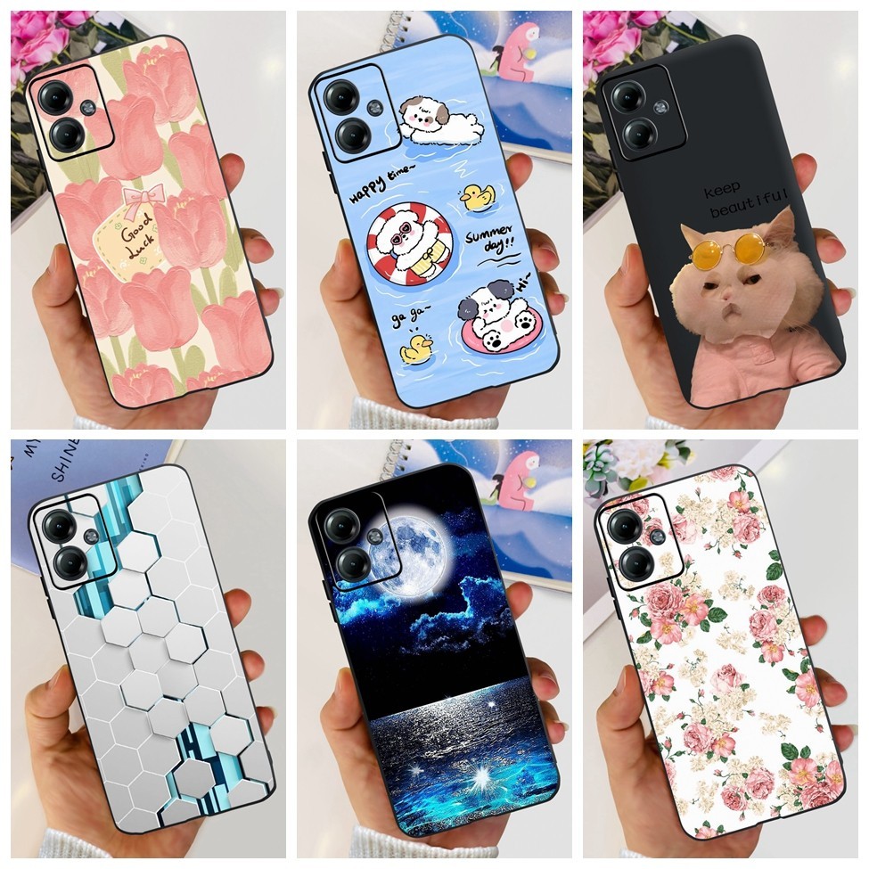 Ốp lưng Motorola Moto G14 Thẩm mỹ Vỏ sơn hoa dễ thương Moto G14 Vỏ điện thoại Motorola PAYF0010IN