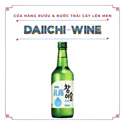 Nước uống rượu soju Hàn Quốc Jinro Chamisul Fresh 360ml
