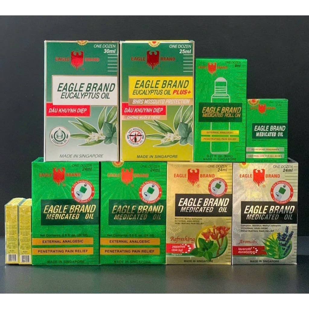 [Hàng Mỹ ] Dầu Gió Xanh Con Ó 2 Nắp 24ml Mỹ,Dầu Gió Vàng,Trắng Mỹ chính hãng