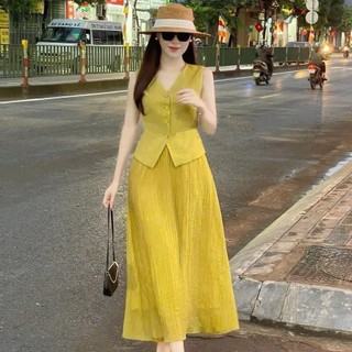 Sét váy đi biển chất đũi mềm mát siêu hot