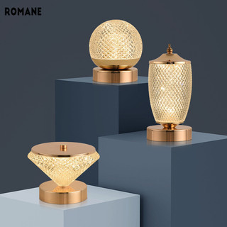 Romane Đèn trang trí bầu không khí đèn bàn đầu giường Đèn bàn phòng ngủ phòng khách Đèn ngủ