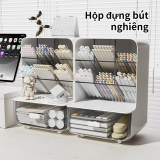 Giá để bàn văn phòng, Hộp đựng bút nghiêng Hộp đựng văn phòng phẩm
