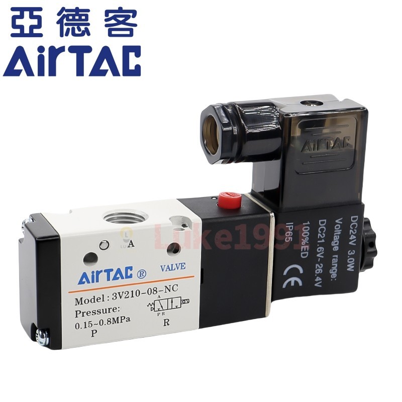 Van điện từ 3V110-06 Airtac 3V210-08 3V310-10 AC220V DC24V pxa7