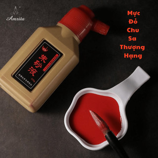 Mực đỏ chu sa thượng hạng viết câu đối, thư pháp, thần chú, bùa chú - Amrita Việt Nam
