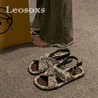 Leosoxs  dép sandal nữ dép bánh mì nữ dép bánh mì Chống Trượt Năng động Lịch lãm Thoải mái Đáng yêu Phong cách Sang trọng Tự nhiên FDL2460L5R 26Z240626