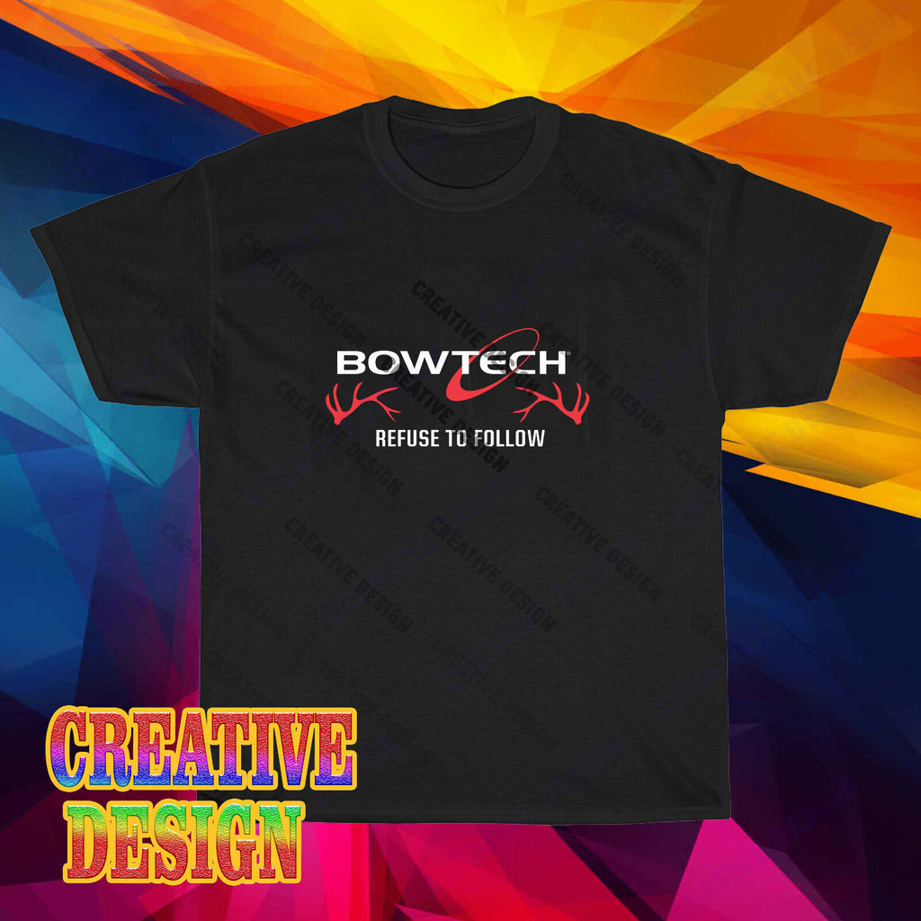 Phong cách mới Bowtech Archery Company Logo Áo thun nam màu đen