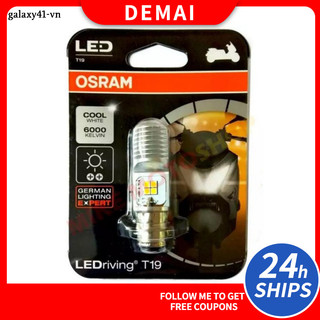 Osram đèn pha led t19 px15d h4 hai màu chuyên dụng cho xe mô tô